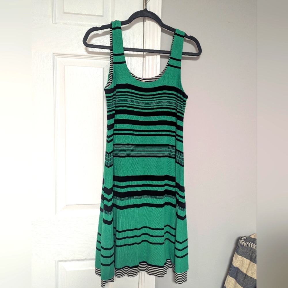 Green Striped Bailey 44 Sleeveless Dress